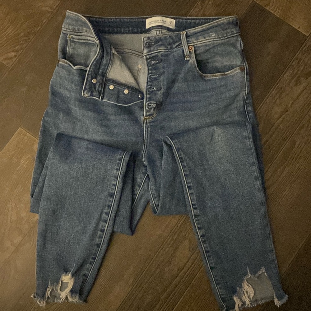 Abercrombie high rise skinny ankle like new